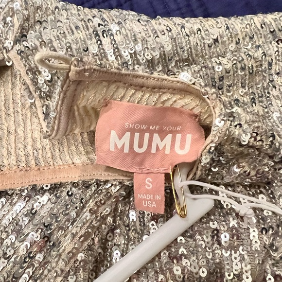 Show Me Your MUMU; sequin top; Size Small - Picture 3 of 3